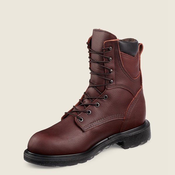 Work Støvler Herre - Red Wing Supersole® 2.0 - 8-Inch Waterproof Soft Toe - Bordeaux - MPJLHS-438